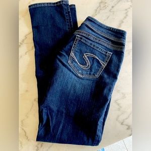 Silver Suki Blue Jeans Straight 27x32 EUC LQQK!  Beautiful